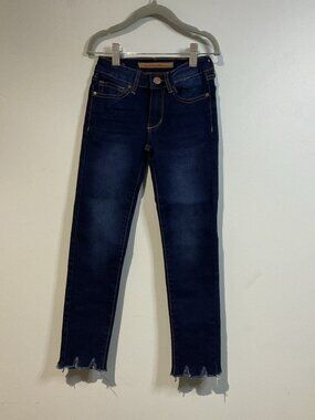 Joe's Jeans Girl's The Rocker Mid-Rise Ankle Skinny Jeans DENIM Size 7 Dark Blue